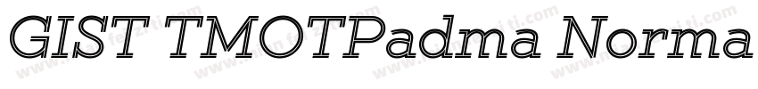 GIST TMOTPadma Normal字体转换